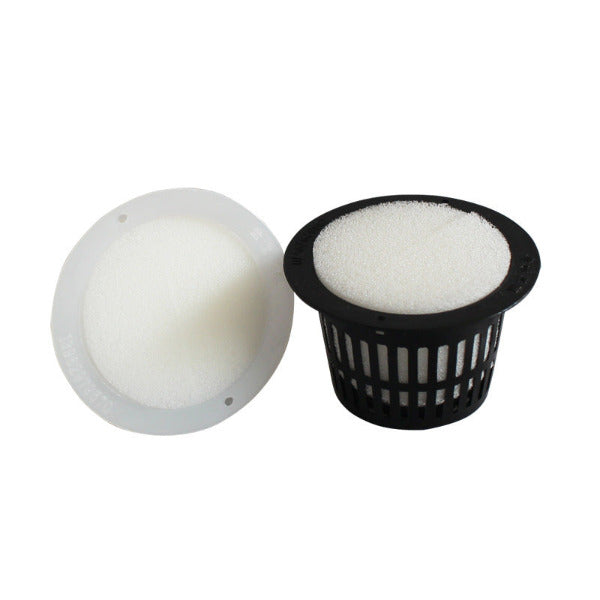 Hydroponics Root Fixer Net Pots with Foam Insert 10 Pieces