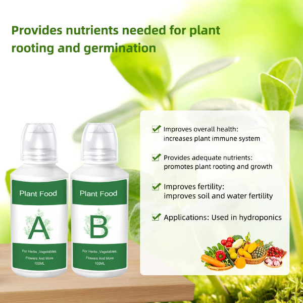 Hydroponik Dünger A+B für Little Gardens und alle Systeme Mineralblend 2x100ml