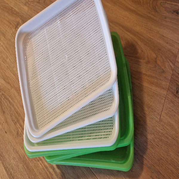 Planting trays for Rock-Wool cubes and other inserts / cube plates 3 sets