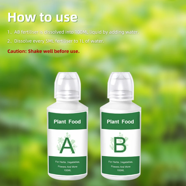 Hydroponik Dünger A+B für Little Gardens und alle Systeme Mineralblend 2x100ml