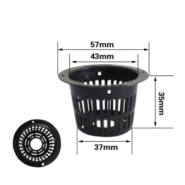Hydroponics Root Fixer Net Pots with Foam Insert 10 Pieces