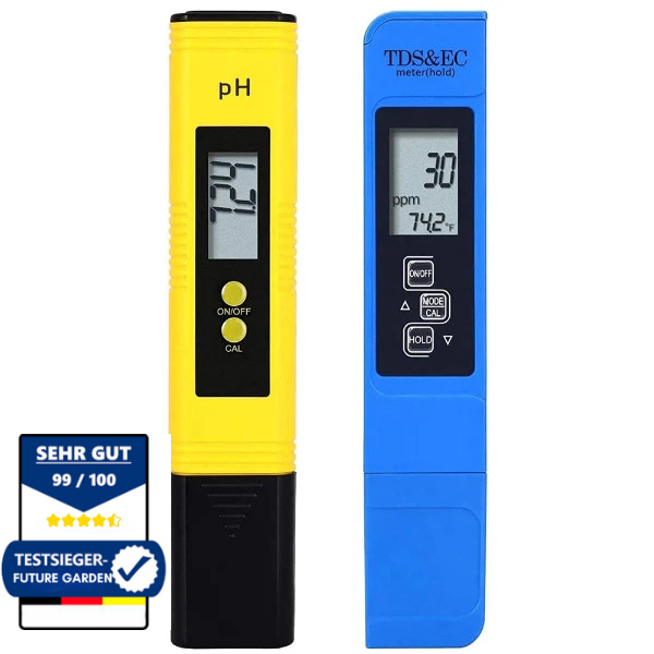 Tester Kit - for pH and EC value, salinity, water temperature from Future Garden