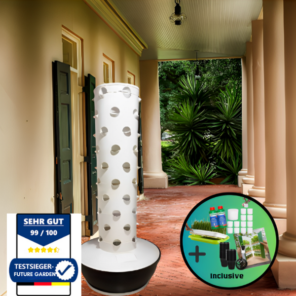 Futuregardens Hydroponics Tower 1 with 10 floors - 60 plants