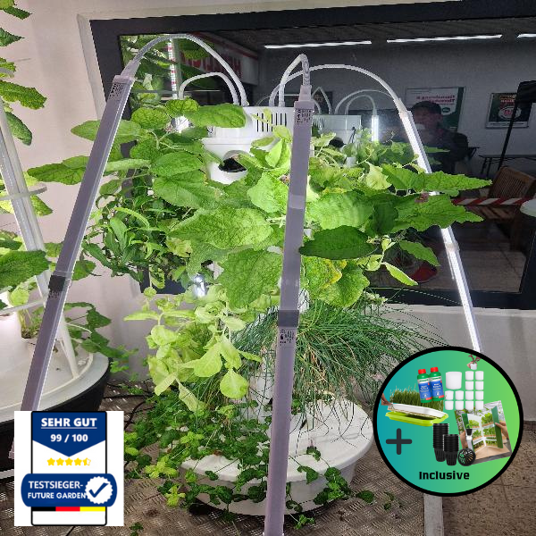 Futuregardens Hydroponics Tower 2 with daylight LED with 6 floors - 24 plants