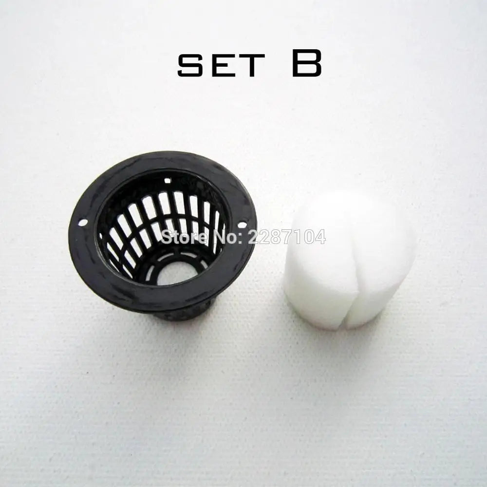10 net pots for hydroponic and aeroponic systems 5 sizes with foam insert