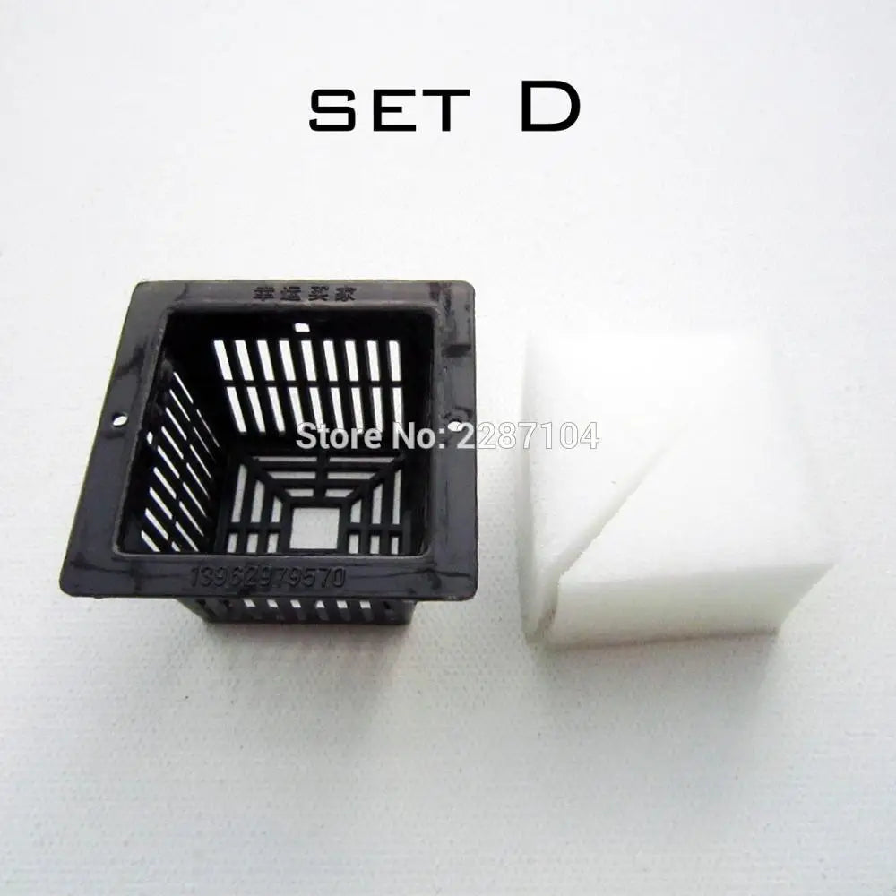 10 net pots for hydroponic and aeroponic systems 5 sizes with foam insert
