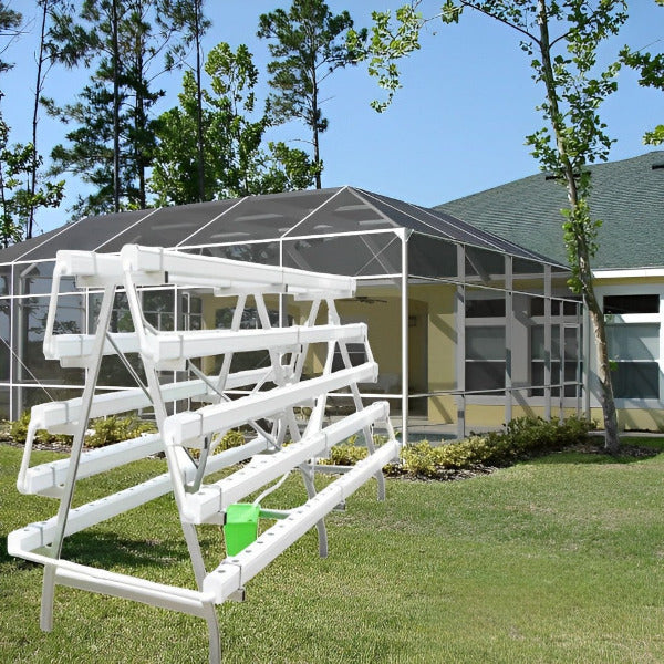Future Garden NFT Hydroponic System A-Framed for 120 plants 2m