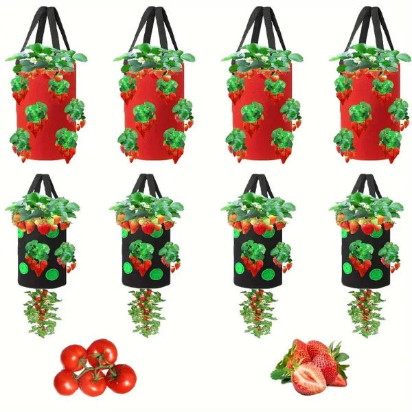 Sacs à plantes suspendus, ensemble de 8 couleurs en matériau polaire de haute qualité de Futuregardens