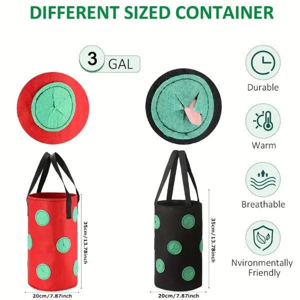 Sacs à plantes suspendus, ensemble de 8 couleurs en matériau polaire de haute qualité de Futuregardens
