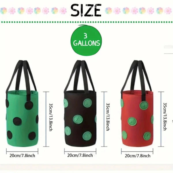 Sacs à plantes suspendus, ensemble de 8 couleurs en matériau polaire de haute qualité de Futuregardens