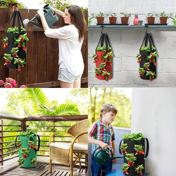 Sacs à plantes suspendus, ensemble de 8 couleurs en matériau polaire de haute qualité de Futuregardens