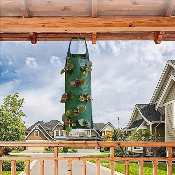 Flower strawberry planting bag 2 pieces, hanging for 8 plants such as fruits, herbs, flowers