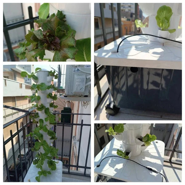DIY Balcony Aeroponics Hydroponics Growing Tower System Future Garden Tower 7