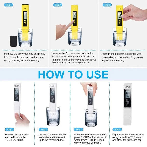 Tester Kit - for pH and EC value, salinity, water temperature from Future Garden