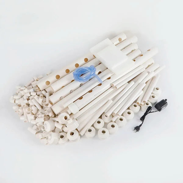 Hydroponics NFT pipe garden system for 108 plants from FutureGarden