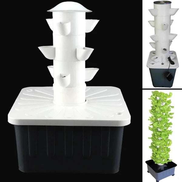DIY Balcony Aeroponics Hydroponics Growing Tower System Future Garden Tower 6