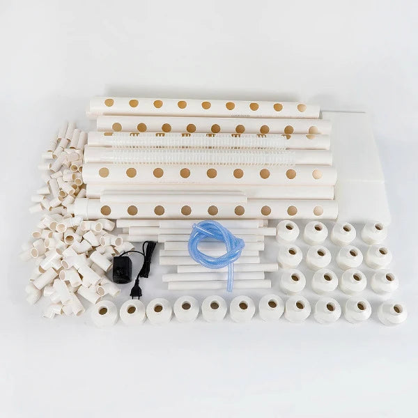 Hydroponics NFT pipe garden system for 108 plants from FutureGarden