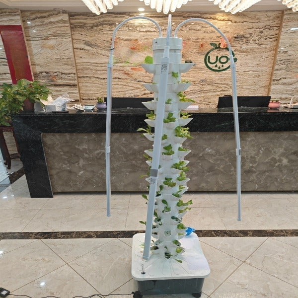 Futuregardens Hydroponics Tower 4 with daylight LED with 14 floors - 70 plants