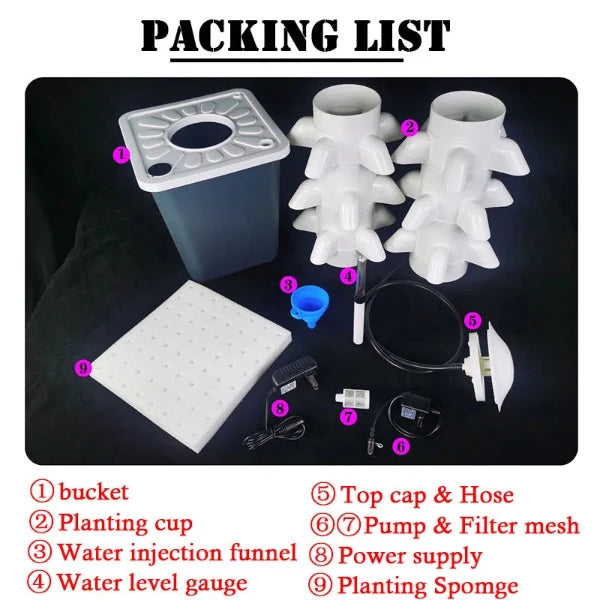 DIY Balcony Aeroponics Hydroponics Growing Tower System Future Garden Tower 6