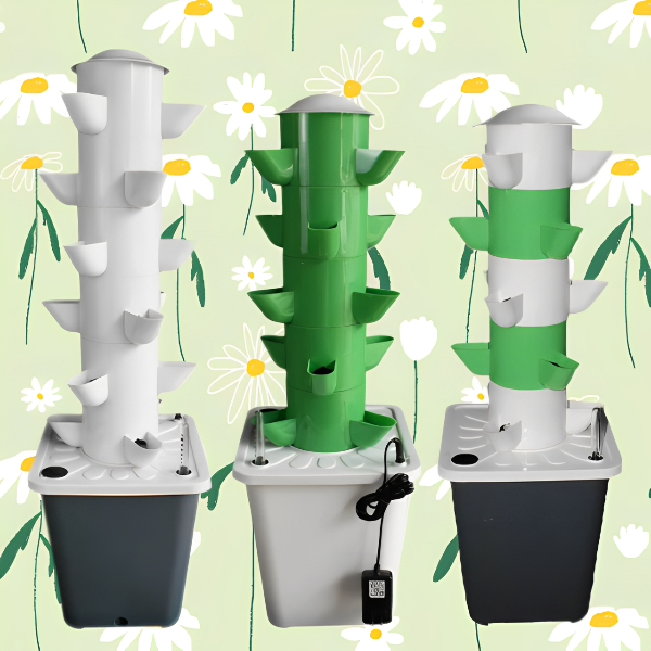 DIY Balcony Aeroponics Hydroponics Growing Tower System Future Garden Tower 7