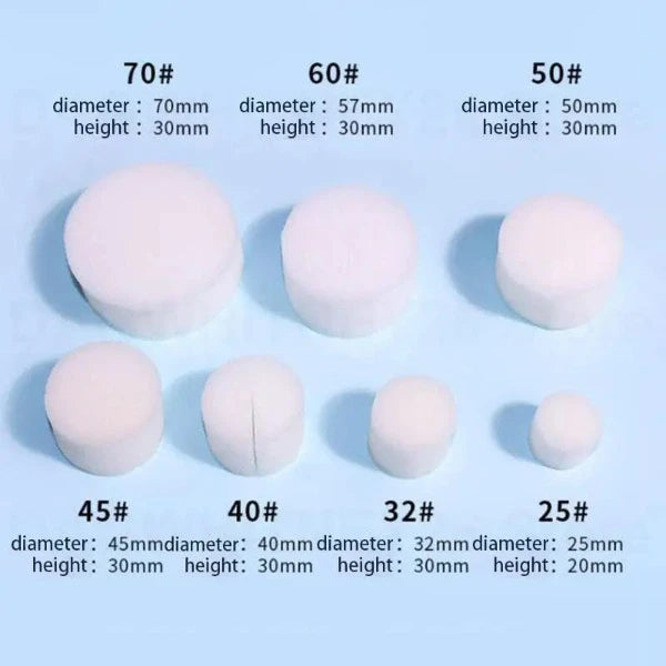 Mesh baskets, foam inserts for hydroponics, hydro (50 pieces) various sizes