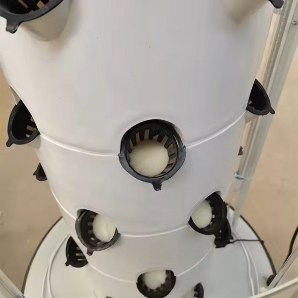 Future Gardens Hydroponics Tower 1 + lampes LED lumière du jour, 10 étages - 60 plantes