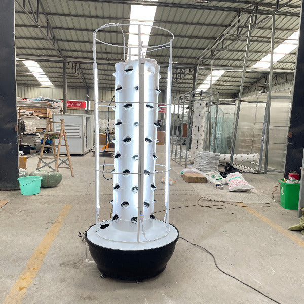 Future Gardens Hydroponics Tower 1 + lampes LED lumière du jour, 10 étages - 60 plantes