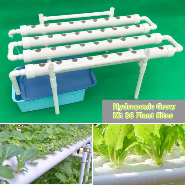 Hydroponik NFT Rohr-Garden-System PVC für 36 Pflanzen von Future Garden