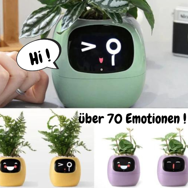 🌿 Dein neues intelligentes Pflanzen -Tamagotchi ,,Ivy,, ein smarter Ki gesteuerter Pflanztopf mit Süßen Gesichtern🌱ein perfektes Geschenk