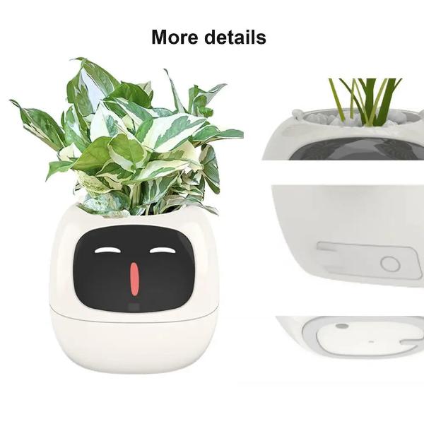 🌿 Dein neues intelligentes Pflanzen -Tamagotchi ,,Ivy,, ein smarter Ki gesteuerter Pflanztopf mit Süßen Gesichtern🌱ein perfektes Geschenk