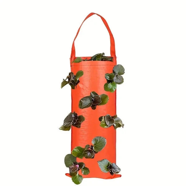 Flower strawberry planting bag 2 pieces, hanging for 8 plants such as fruits, herbs, flowers 