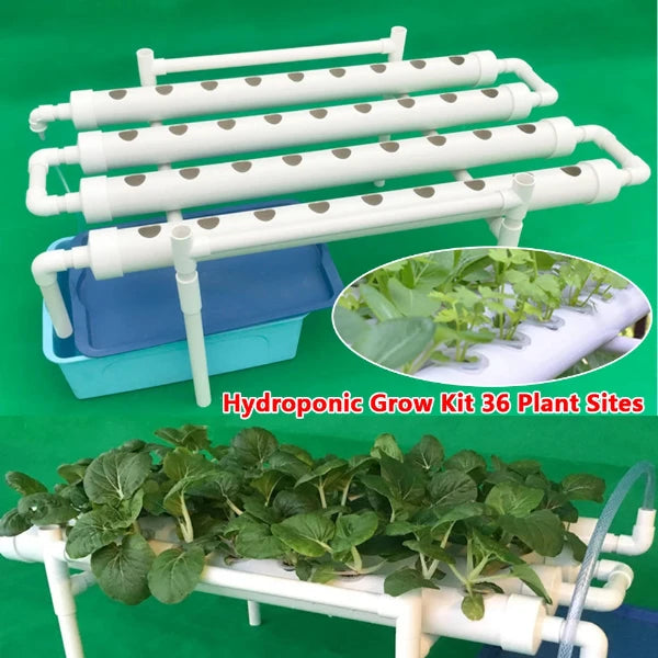 Hydroponik NFT Rohr-Garden-System PVC für 36 Pflanzen von Future Garden