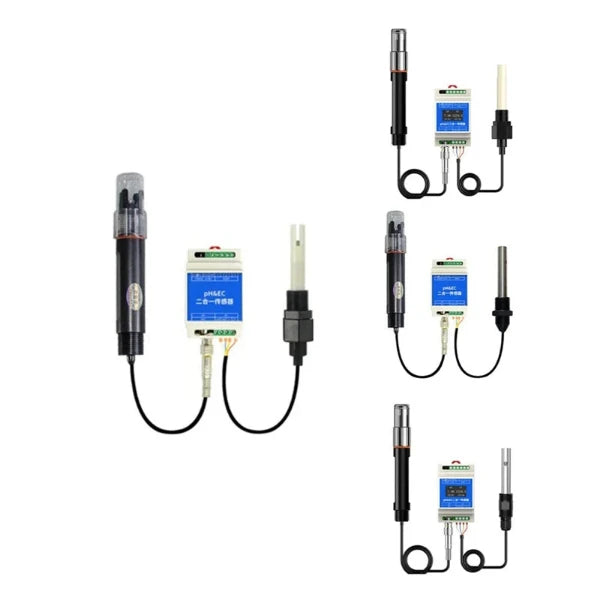 Future Garden Wassertester Din Rail 2-In-1 Sensor ph Wert und EC Monitor