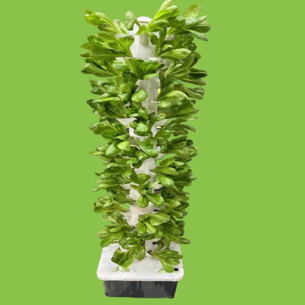 Futuregardens Hydroponics Tower 4 avec lumière du jour LED avec 14 étages - 70 plantes 