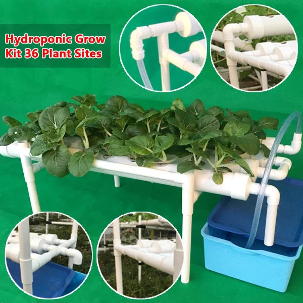 Hydroponik NFT Rohr-Garden-System PVC für 36 Pflanzen von Future Garden