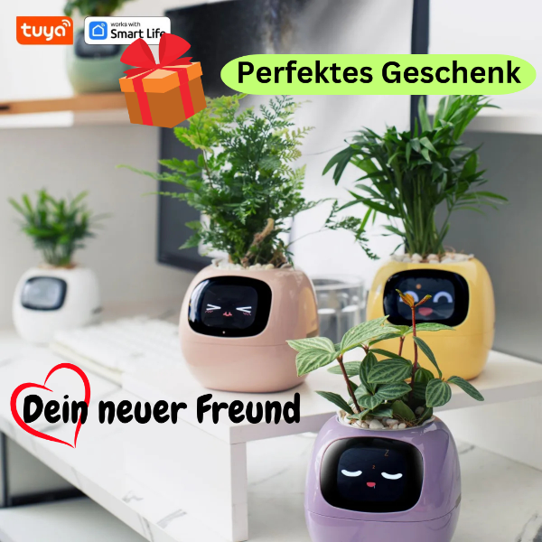 🌿 Dein neues intelligentes Pflanzen -Tamagotchi ,,Ivy,, ein smarter Ki gesteuerter Pflanztopf mit Süßen Gesichtern🌱ein perfektes Geschenk